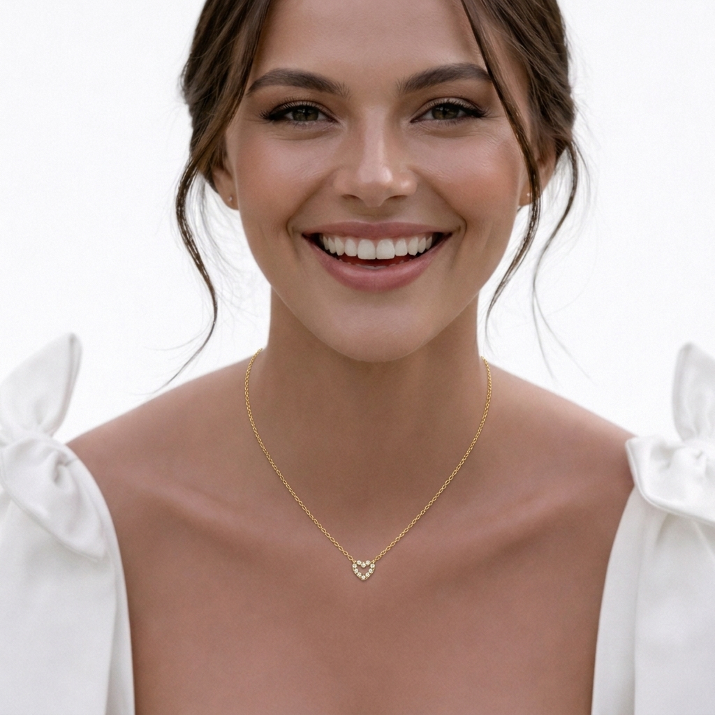 gold-Petite-Diamond-Heart-Necklace