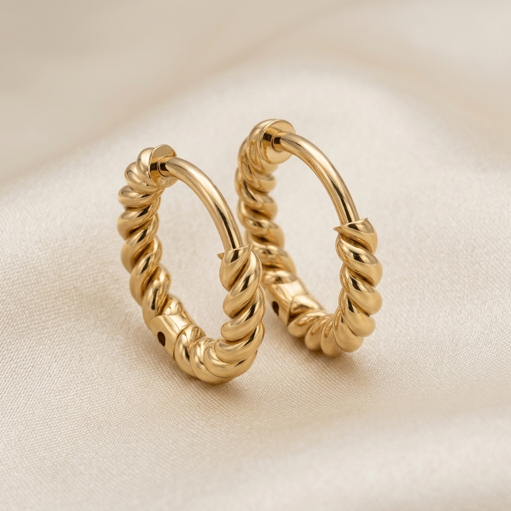 Twisted Luxe Hoops