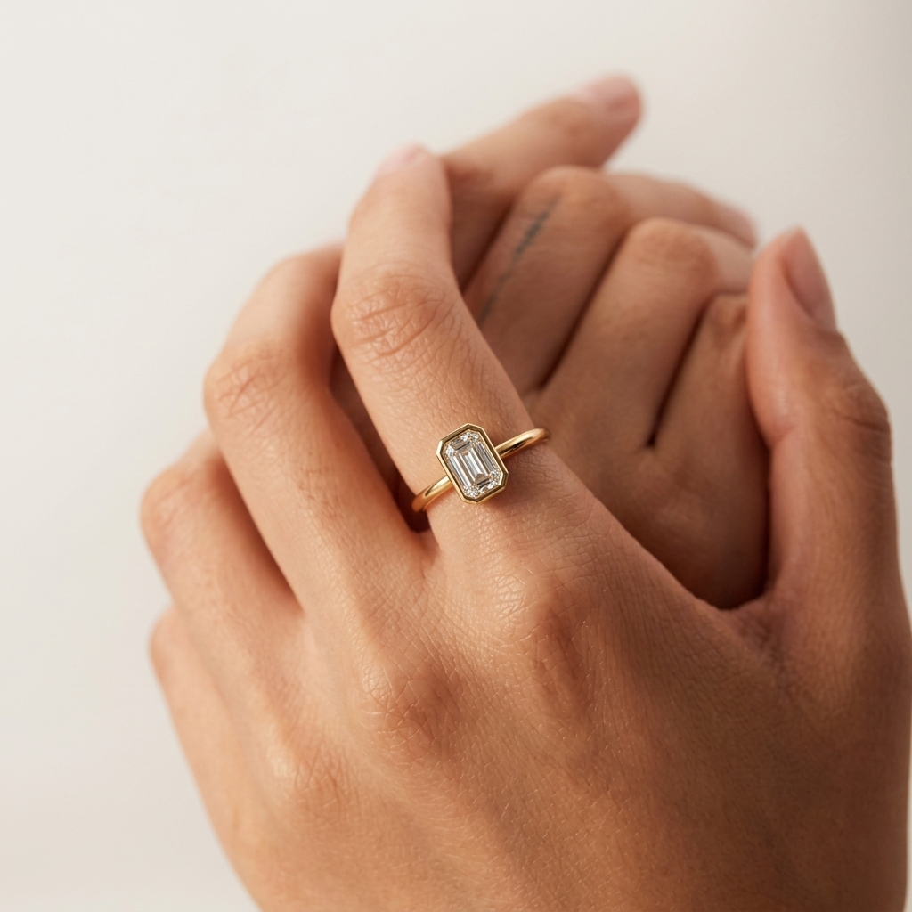 Emerald-Cut Solitaire Ring